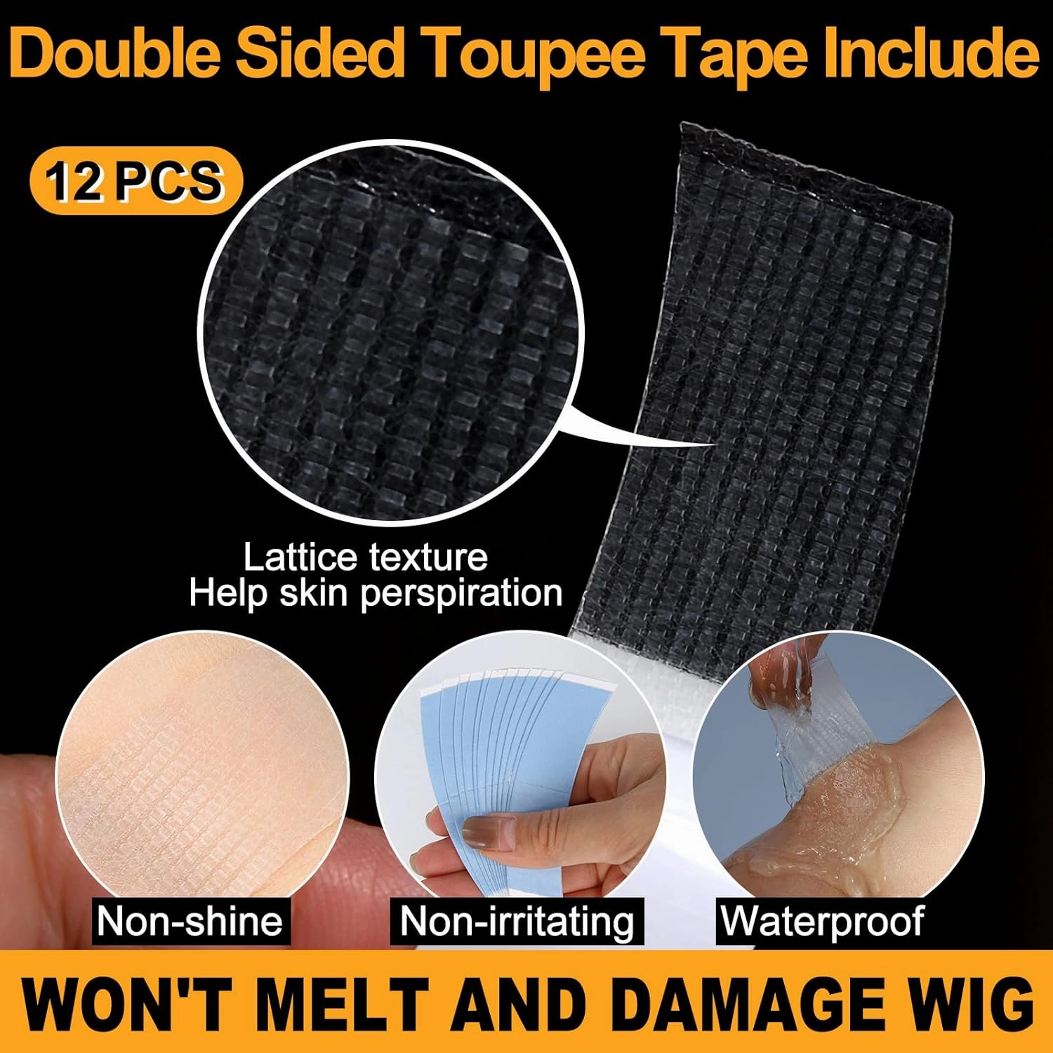 BEEOS 0.03mm Thin Skin Toupee for Men, V-looped and No Knots 100% Human Hair Mens Hairpiece 90% Light Density, 8x10 Inch Transparent PU Base Mens Hair Replacement System #1B Natural Black