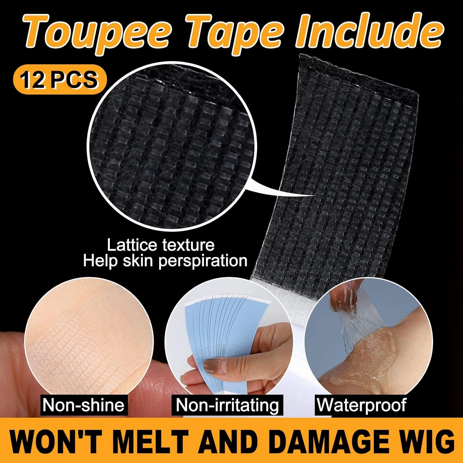 BEEOS 0.06mm Thin Skin Toupee Hair for Men, #1 Jet Black V-looped No Knots 8x10 Inch PU Base Size Human Hair Piece Mens Toupee