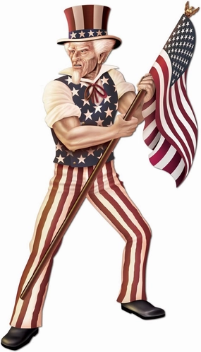 Beistle Jointed Uncle Sam 5' 6"