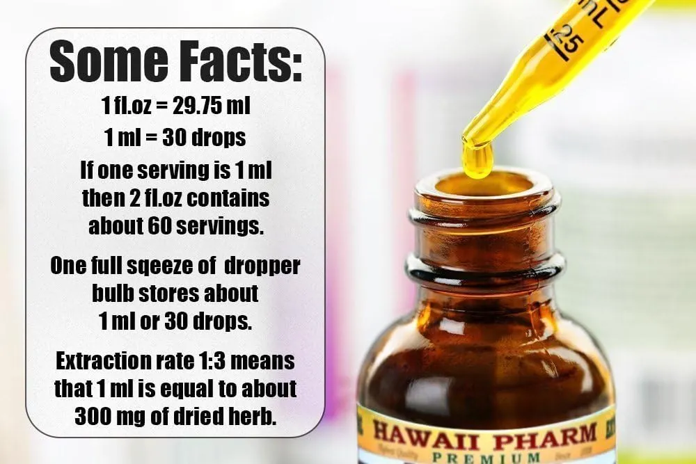 Bergamot Alcohol-Free Liquid Extract, Bergamot (Citrus Bergamia) Dried Fruit Peel Glycerite Hawaii Pharm Natural Herbal Supplement 2 oz