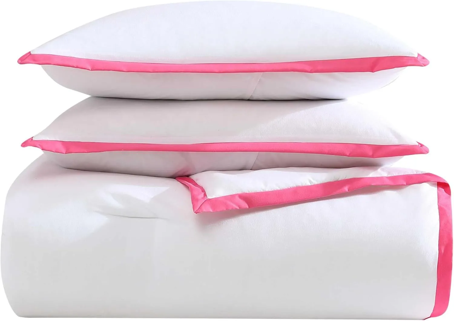 Betsey Johnson - Comforter Set, Soft Bedding with Matching Sham, Bonus Throw Included, Ideal Dorm Essentials (Signature Hotel Solid Pink, Twin)