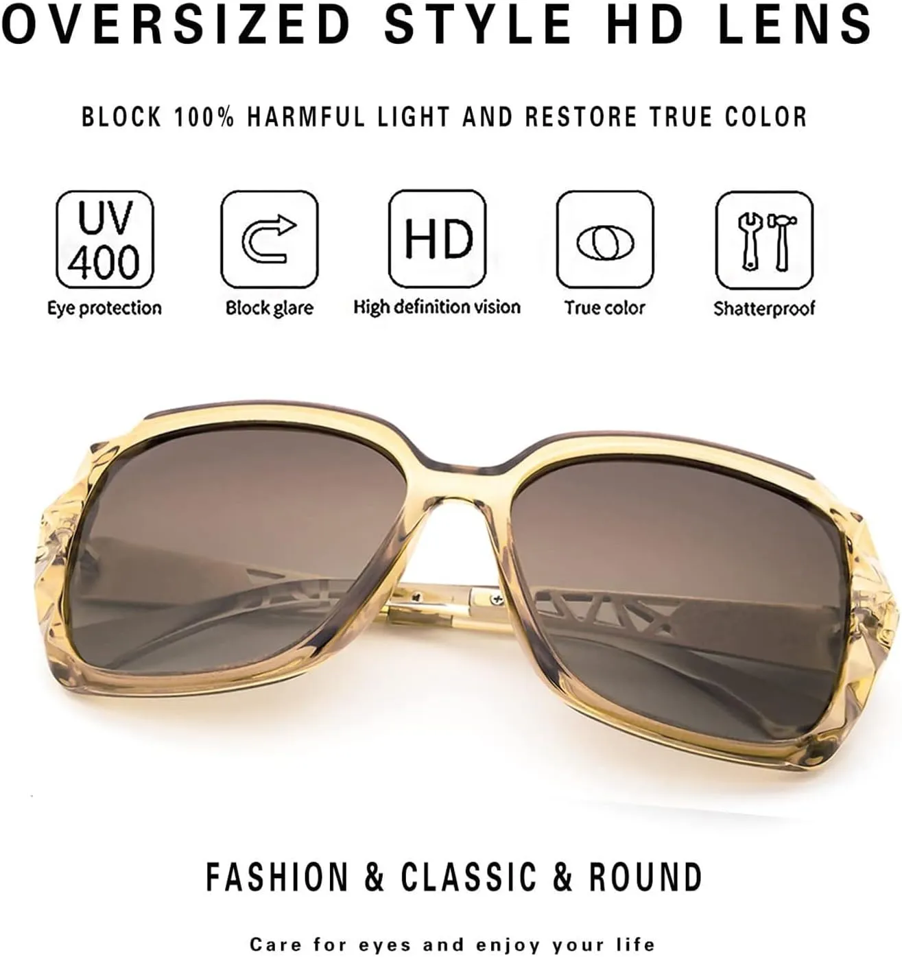 Bifocal Reading Sunglasses for Women Oversized Square Sun Reader Sparkling Composite Shiny Sunglasses with readers