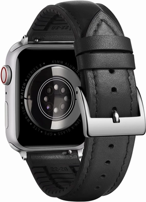 BINLUN Compatible with Apple Watch Bands Leather Silicone-Lined Elegant Sweatproof 38mm 40mm 41mm /42mm 44mm 45mm 46mm 49mm Replacement Strap for iWatch Ultra/SE 10/9/8/7/6/5/4/3/2/1 Men Women