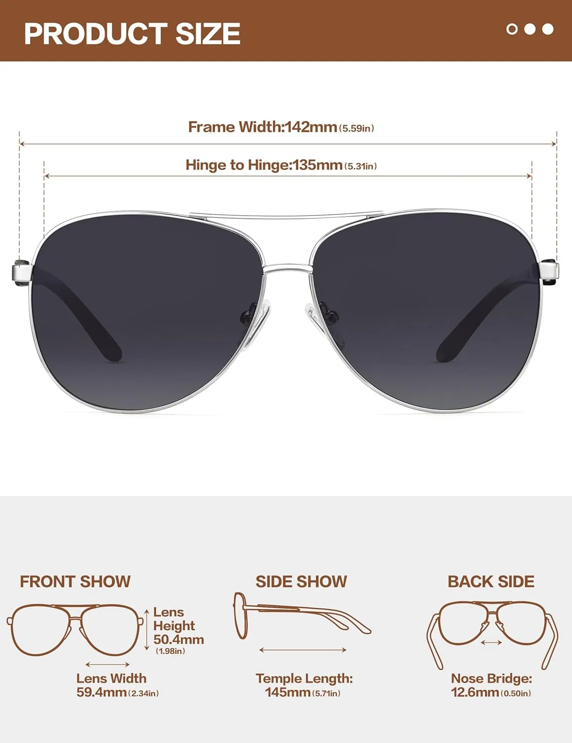 BIRCEN Polarized Aviator Sunglasses for Women : UV Protection Acetate Square Sunglass With Retro Classic Style