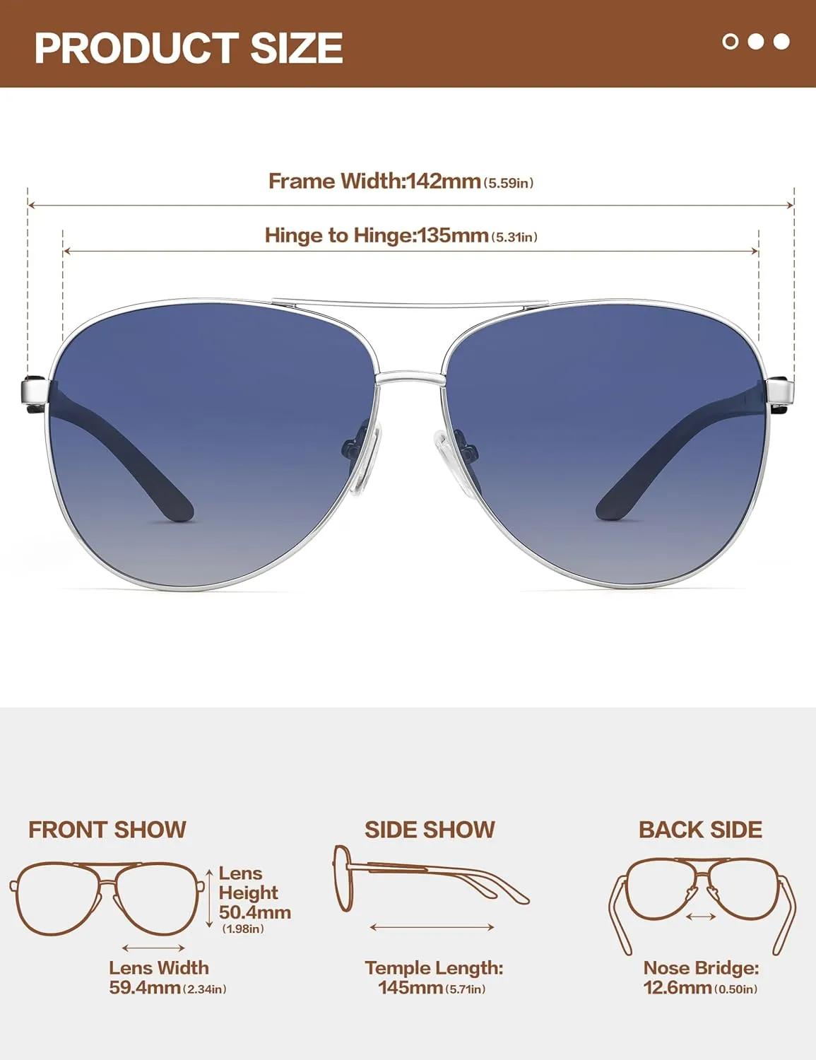 BIRCEN Polarized Aviator Sunglasses for Women : UV Protection Acetate Square Sunglass With Retro Classic Style