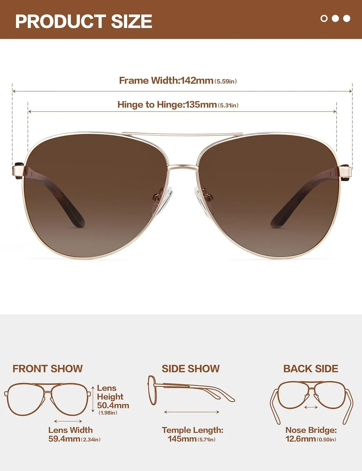 BIRCEN Polarized Aviator Sunglasses for Women : UV Protection Acetate Square Sunglass With Retro Classic Style