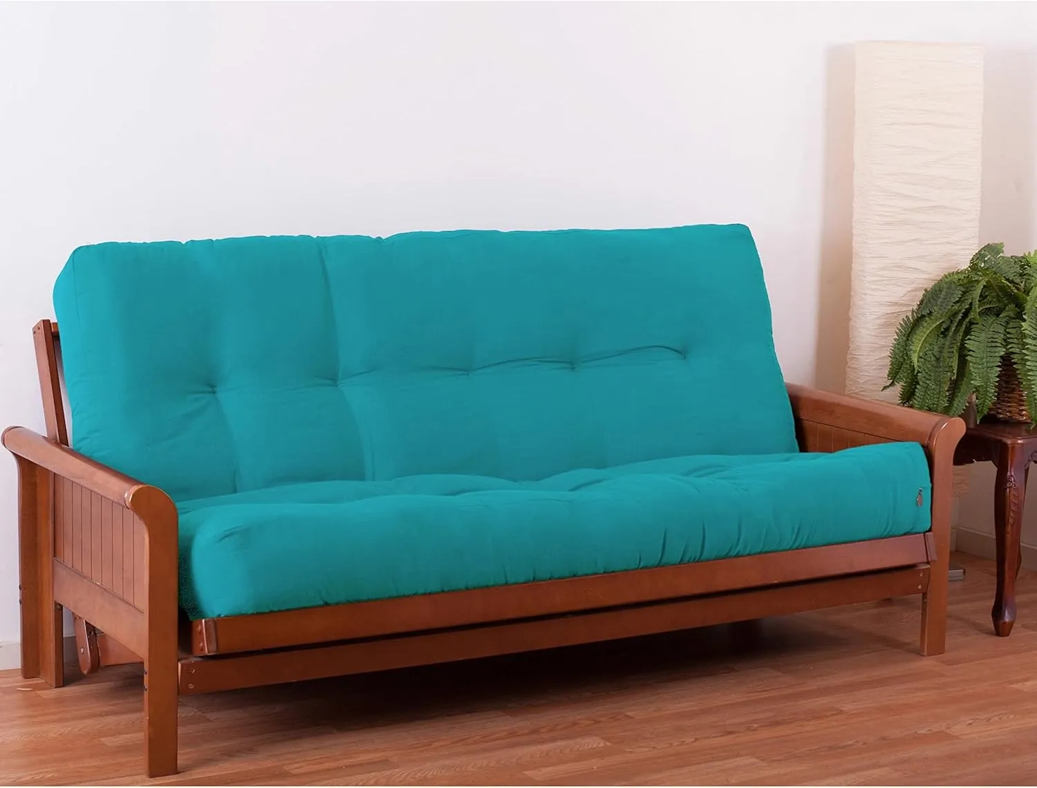 Blazing Needles Renewal 9" Twill Futon Mattress, Full, Aqua Blue