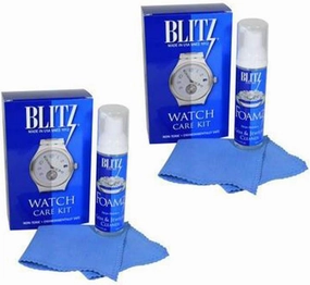 Blitz Watch Care Kit Watch Cleaning Set for Gold, Silver, Platinum, & Leather Bands Non-Porous, Precious & Semi-Precious Stone Settings Nontoxic, Non-Abrasive, & Planet Friendly Made in the USA Pack of 2
