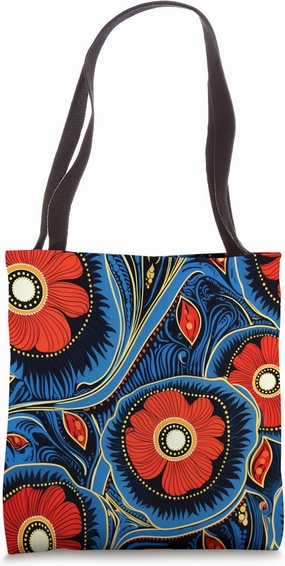 Blossom Brilliance: Dynamic Floral Delight Tote Bag