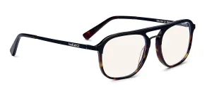 bollé Safety - OSLO, Blue Light Blocking Safety Glasses, Acetate Matt black and Translucent Tortoise, PC lenses Plano