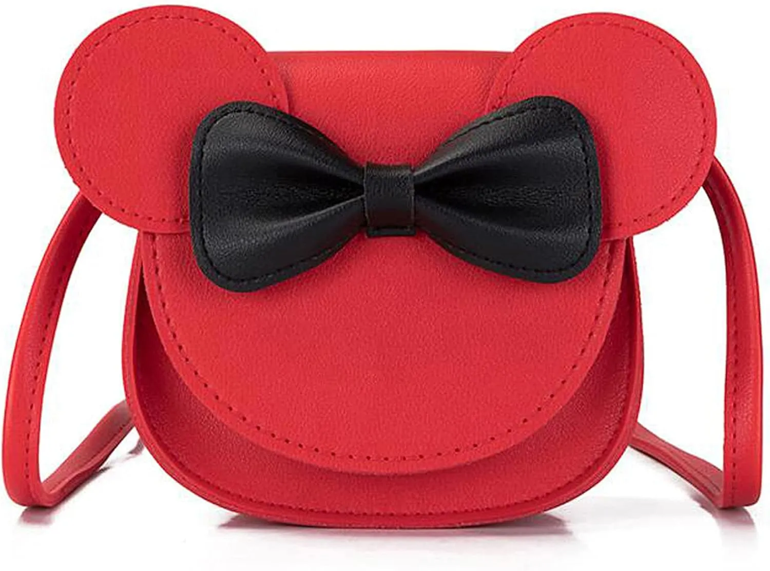 Bolley Joss Crossbody Purse Bowknot Shoulder Bag Handbag Little Girl's Cute Purse with Cartoon Mouse Ears