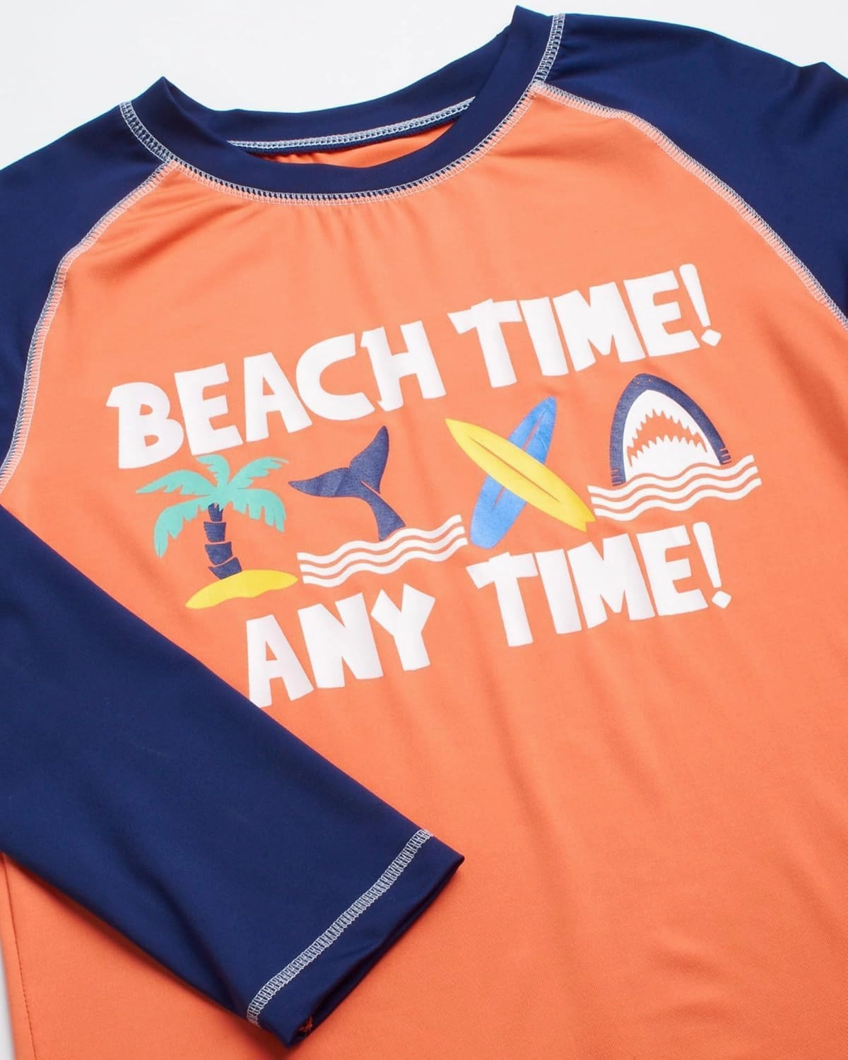 Boys Rash Guard Swimsuit Set - Kids Short Sleeve Bathing Suit Swimwear Sets (Sizes: 5-12)