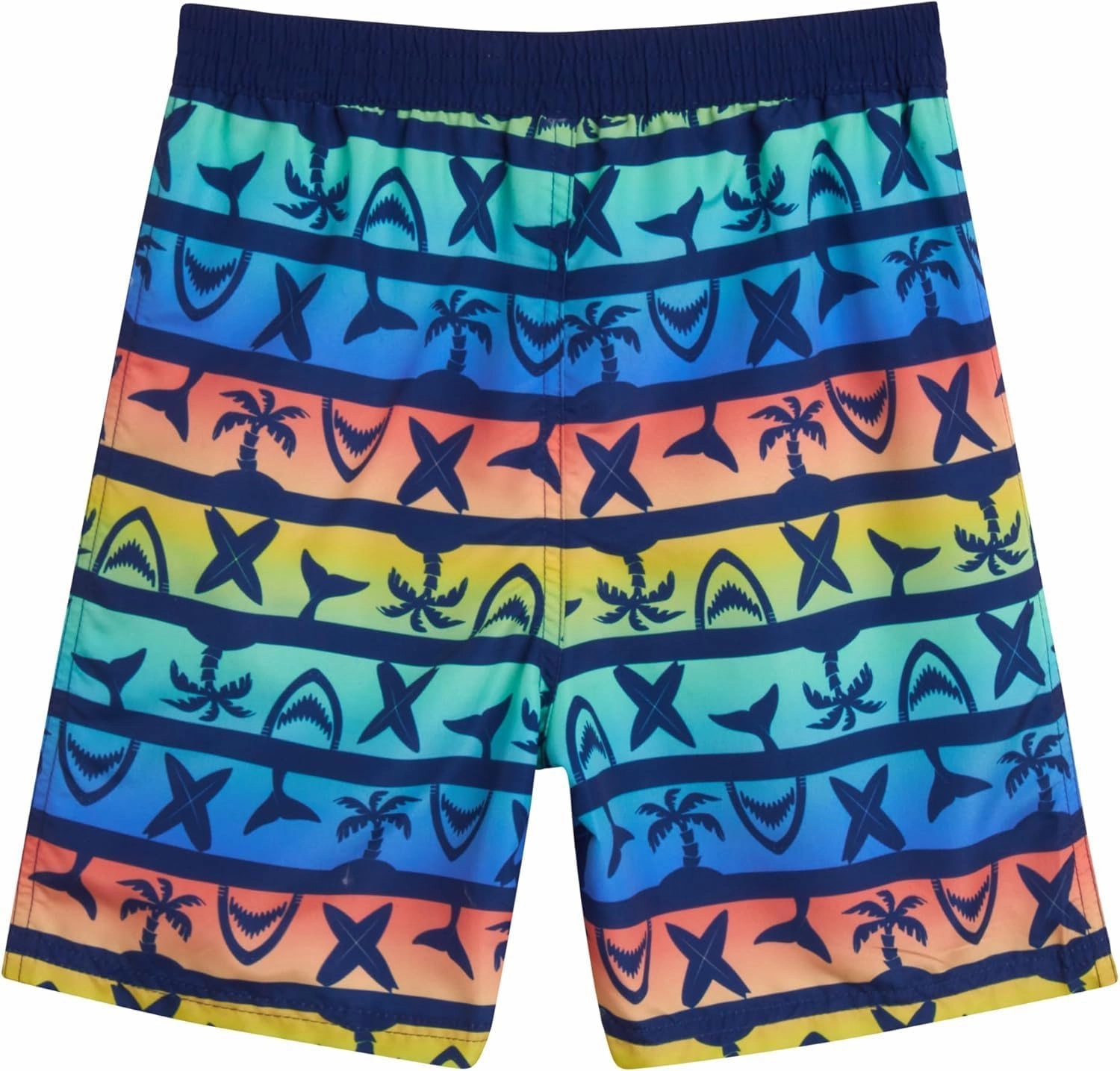 Boys Rash Guard Swimsuit Set - Kids Short Sleeve Bathing Suit Swimwear Sets (Sizes: 5-12)