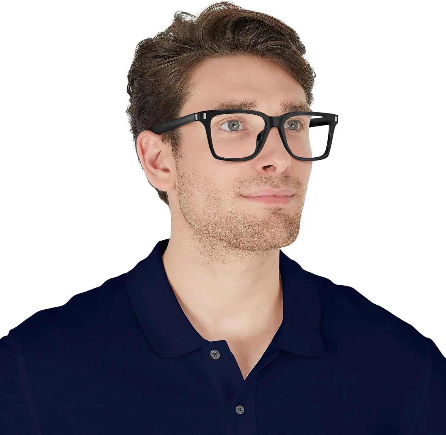 Brooks Brothers Mens BB2061u Universal Fit Square Prescription Eyewear Frames