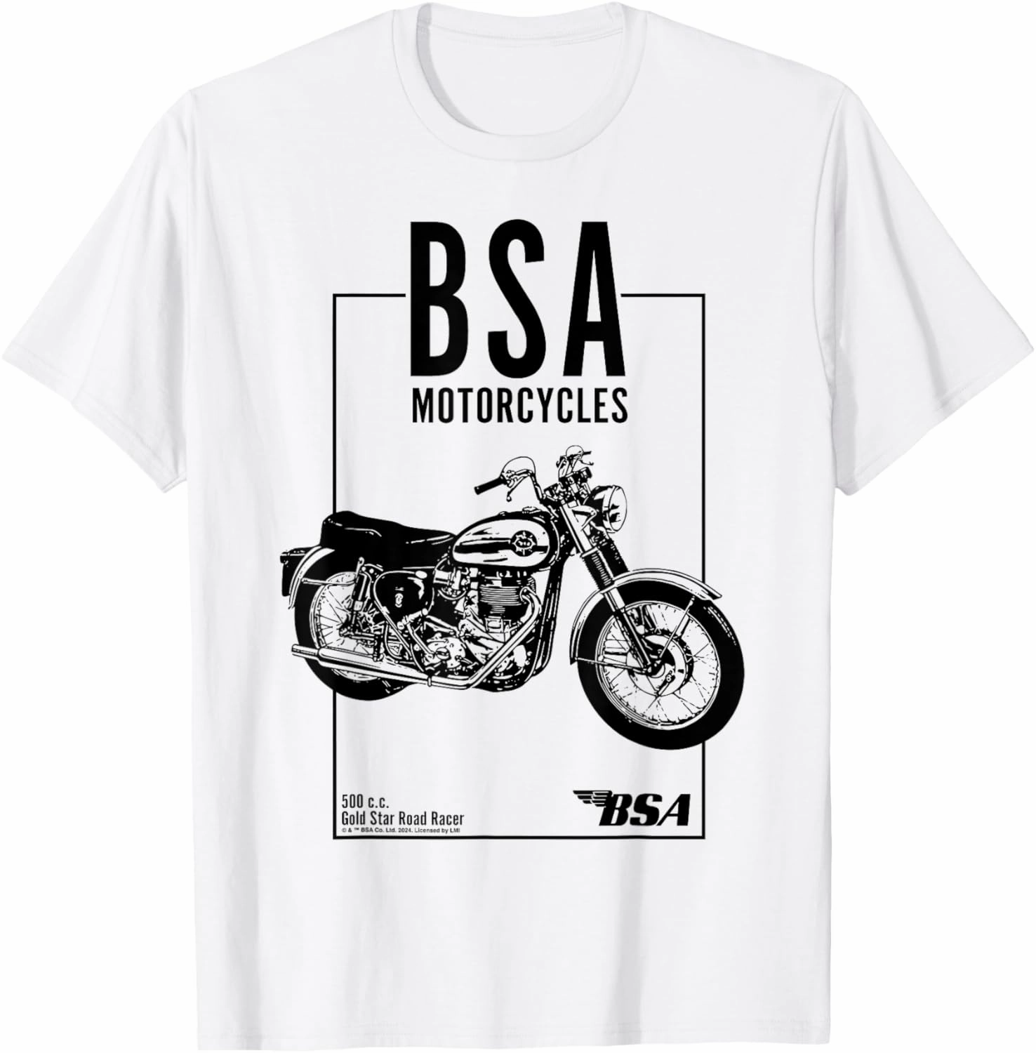 BSA Motorcycles 500 Gold Star Road Racer T-Shirt