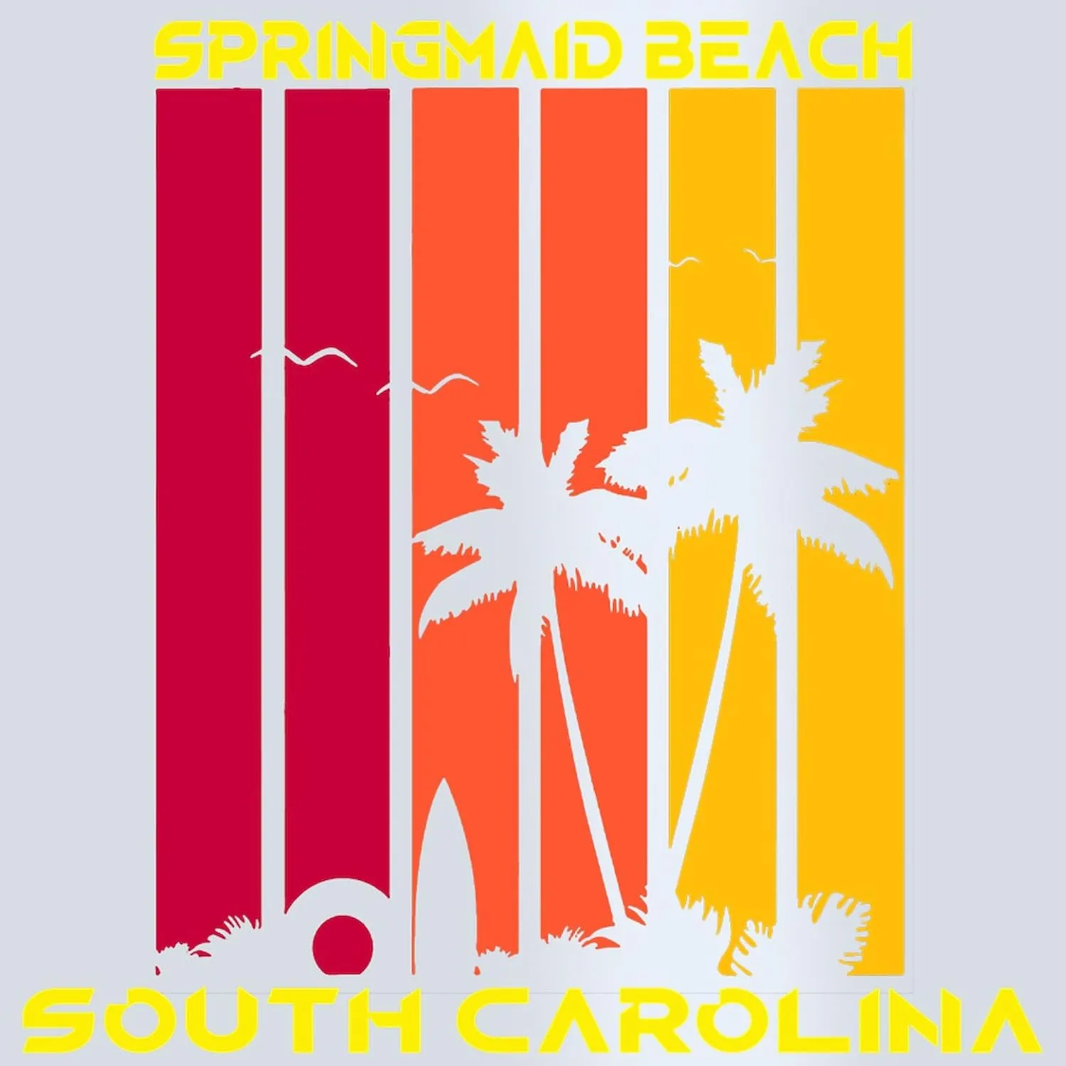 CafePress South Carolina Springmaid Beach 16 oz Insulated Straw Tumbler with Lid