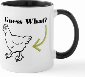 CafePress Chicken Butt Mug 11 oz (325 ml) Ceramic Coffee Mug