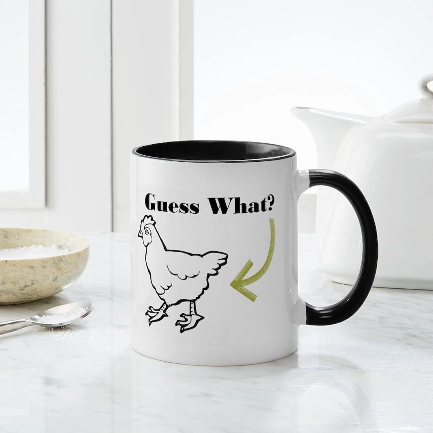 CafePress Chicken Butt Mug 11 oz (325 ml) Ceramic Coffee Mug