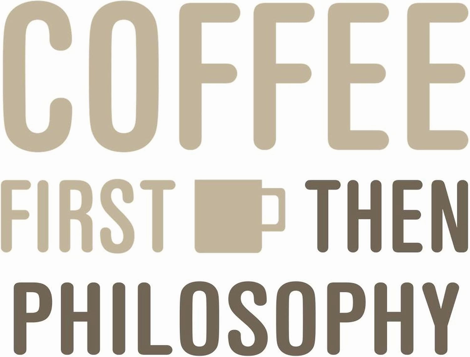 CafePress Coffee Then Philosophy 11 oz (325 ml) Ceramic Coffee Mug