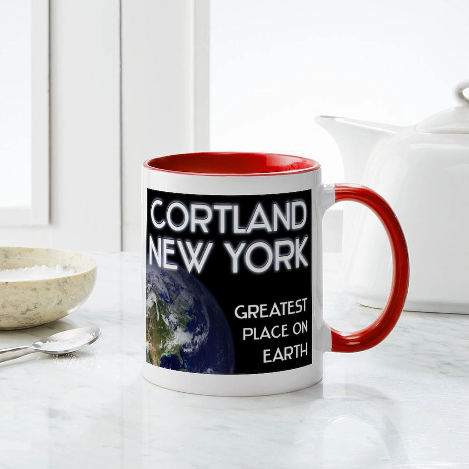 CafePress Cortland New York Greatest Place On Earth Mug 11 oz (325 ml) Ceramic Coffee Mug