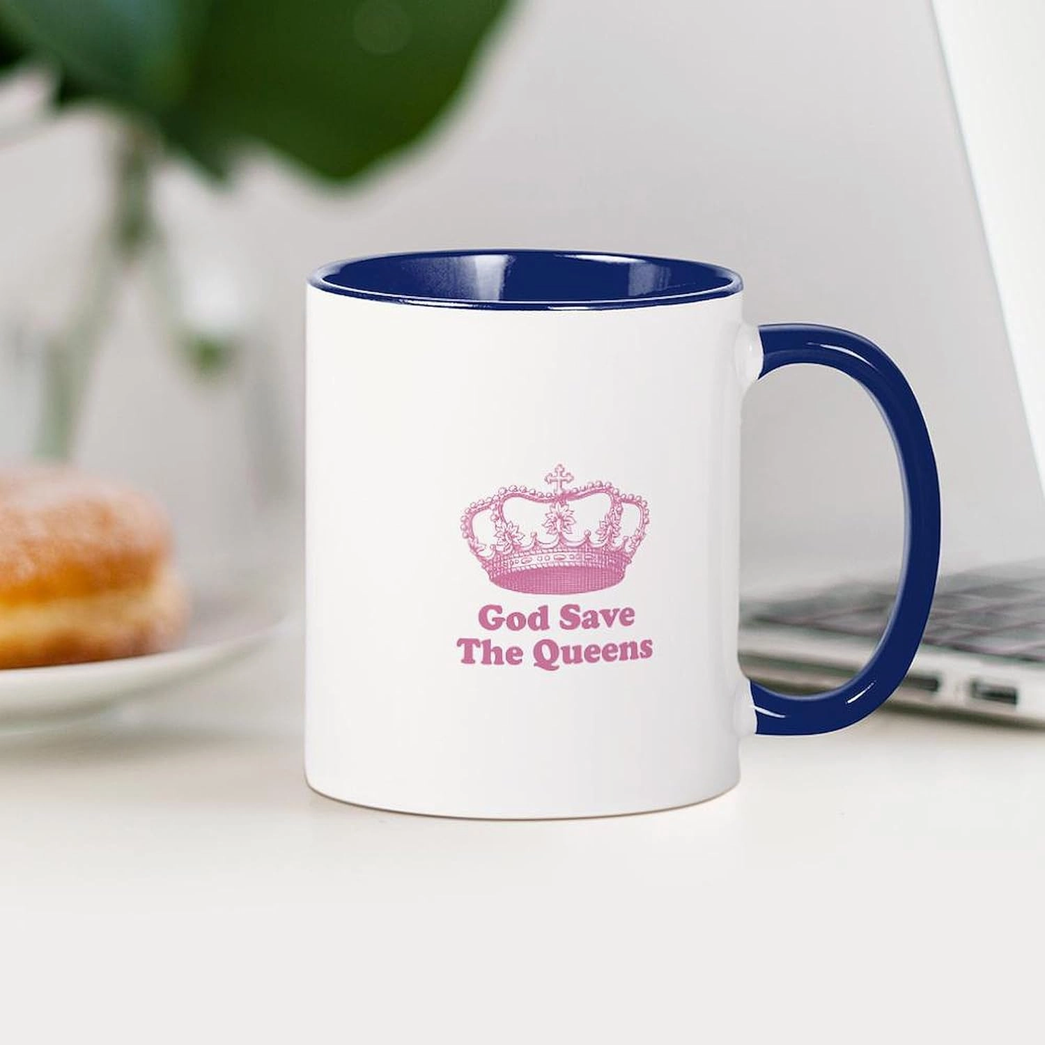 CafePress God Save The Queens (Rose Pin Mug 11 oz (325 ml) Ceramic Coffee Mug