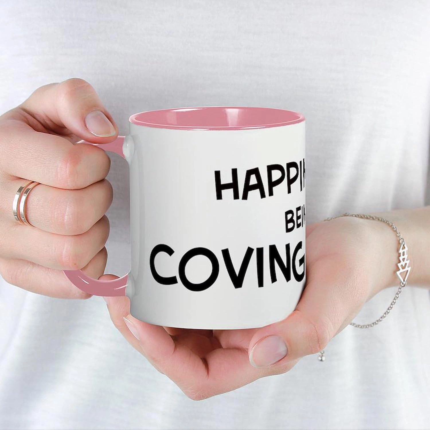 CafePress Happiness Is Covington Mug 11 oz (325 ml) Ceramic Coffee Mug