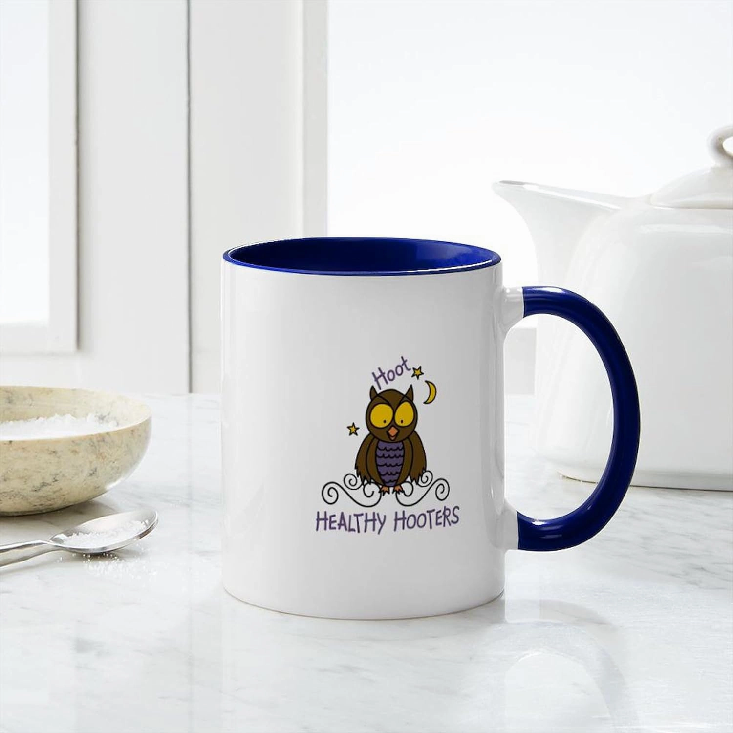 CafePress Healthy Hooters Mugs 11 oz (325 ml) Ceramic Coffee Mug