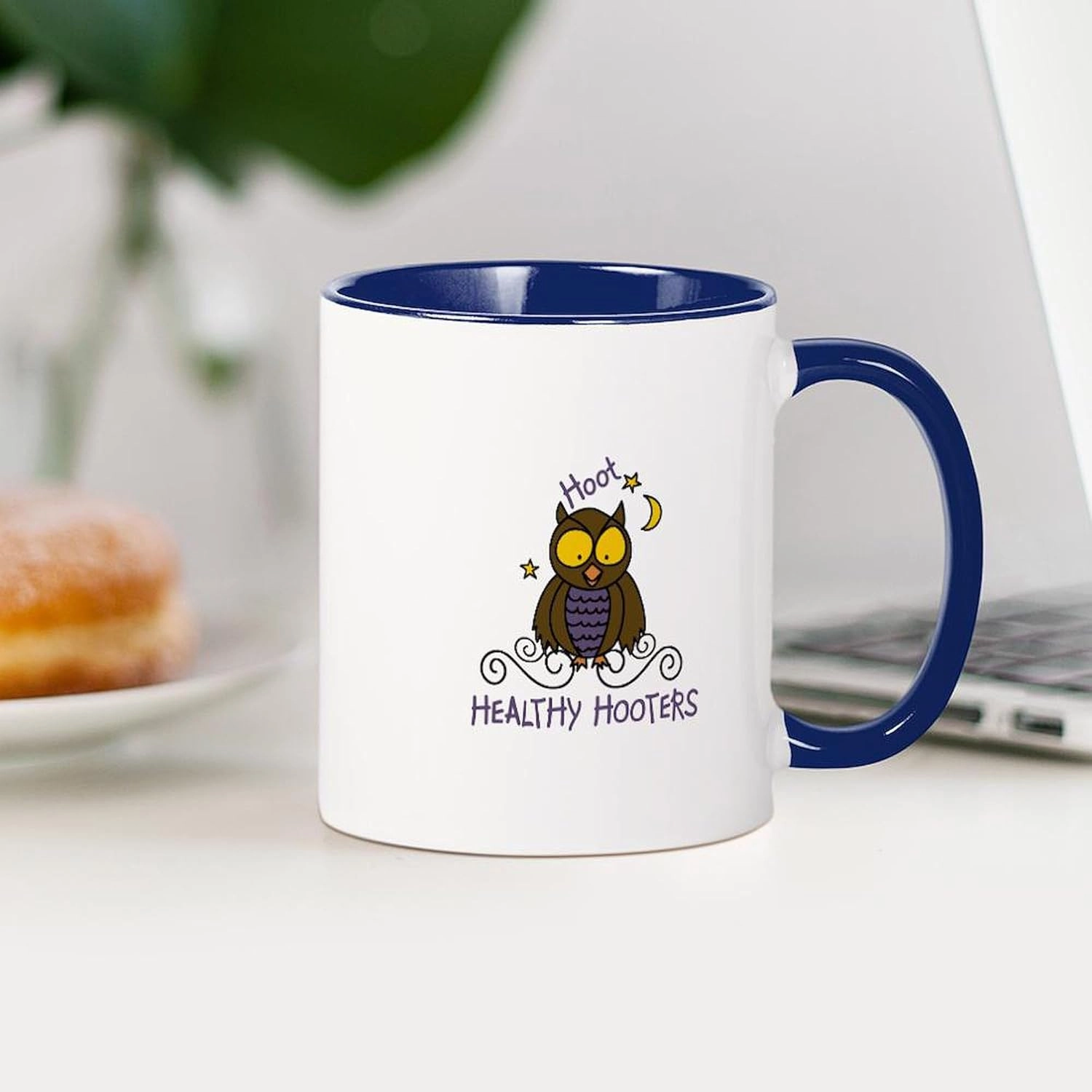 CafePress Healthy Hooters Mugs 11 oz (325 ml) Ceramic Coffee Mug