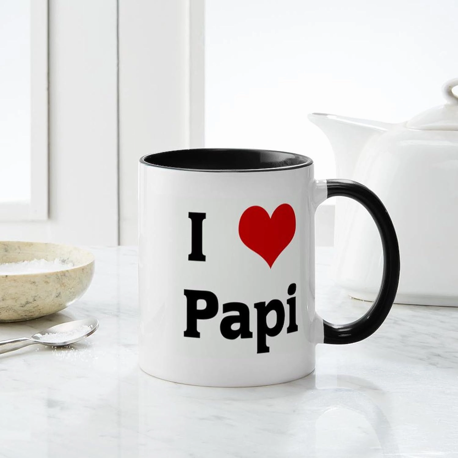 CafePress I Love Papi Mug 11 oz (325 ml) Ceramic Coffee Mug