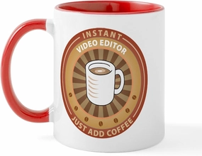 CafePress Instant Video Editor Mug 11 oz (325 ml) Ceramic Coffee Mug