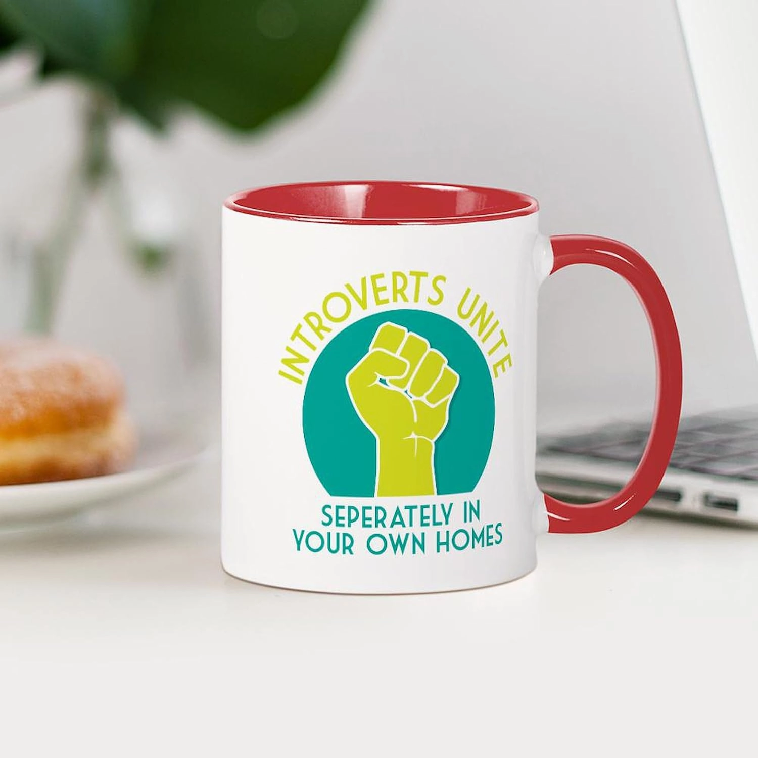 CafePress Introverts Unite 11 oz (325 ml) Ceramic Coffee Mug