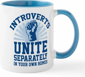 CafePress Introverts Unite Mug 11 oz (325 ml) Ceramic Coffee Mug