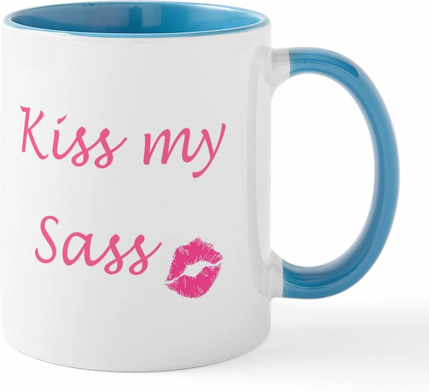 CafePress Kiss My Sass Mug 11 oz (325 ml) Ceramic Coffee Mug