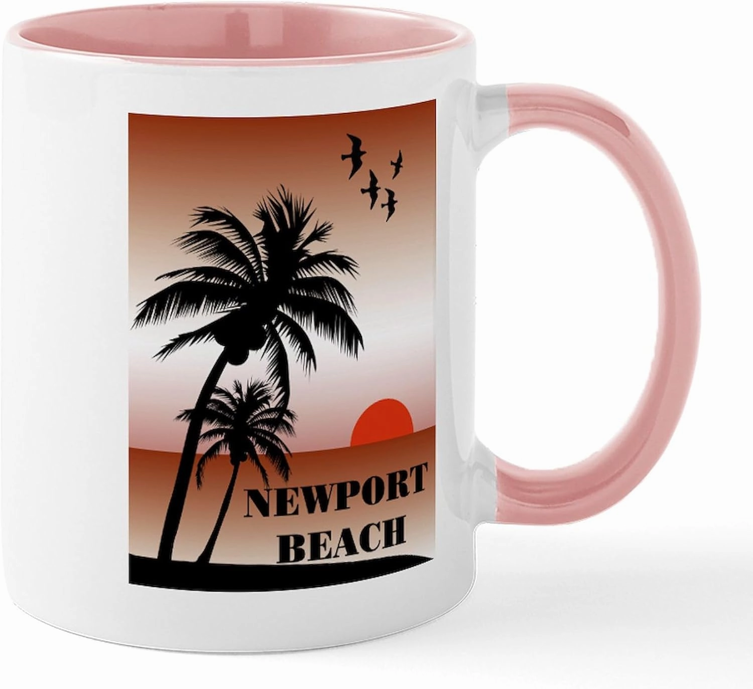 CafePress Newport Beach Sunset Mug 11 oz (325 ml) Ceramic Coffee Mug