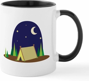 CafePress Night Campsite Mugs 11 oz (325 ml) Ceramic Coffee Mug