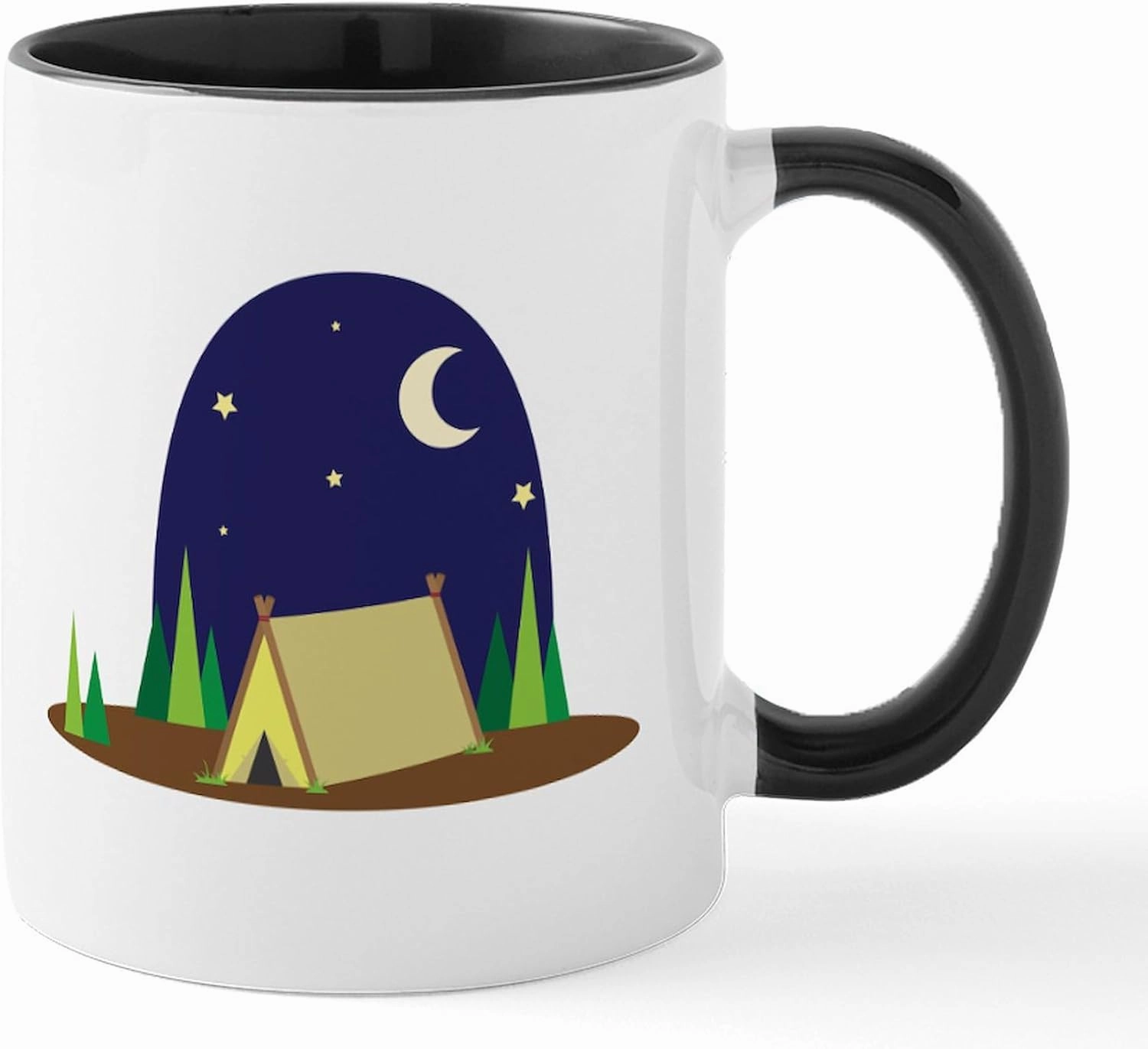 CafePress Night Campsite Mugs 11 oz (325 ml) Ceramic Coffee Mug