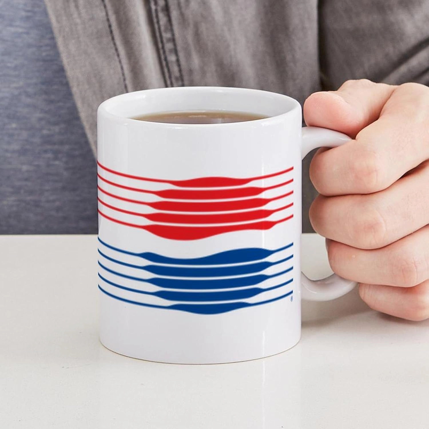 CafePress Pepsi Logo Distorted Mugs 11 oz (325 ml) Ceramic Coffee Mug