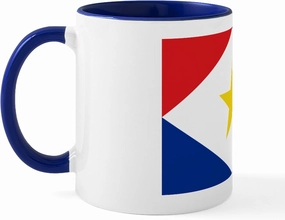 CafePress Saba Flag Mug 11 oz (325 ml) Ceramic Coffee Mug