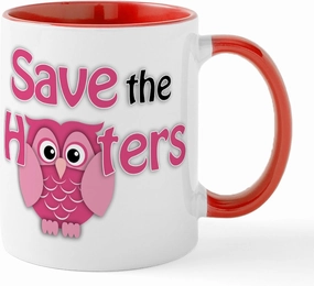 CafePress Save The Hooters Mug 11 oz (325 ml) Ceramic Coffee Mug