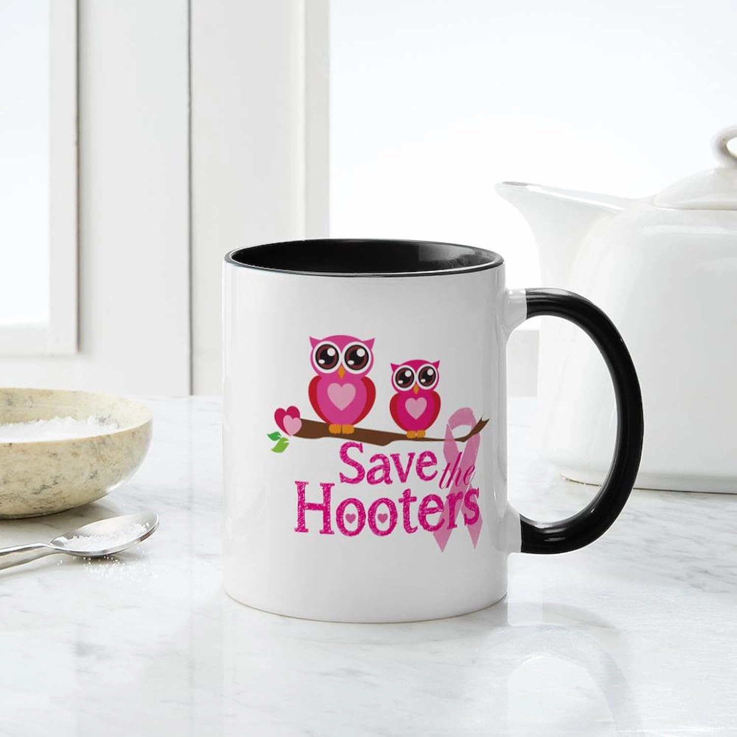 CafePress Save The Hooters Mug 11 oz (325 ml) Ceramic Coffee Mug