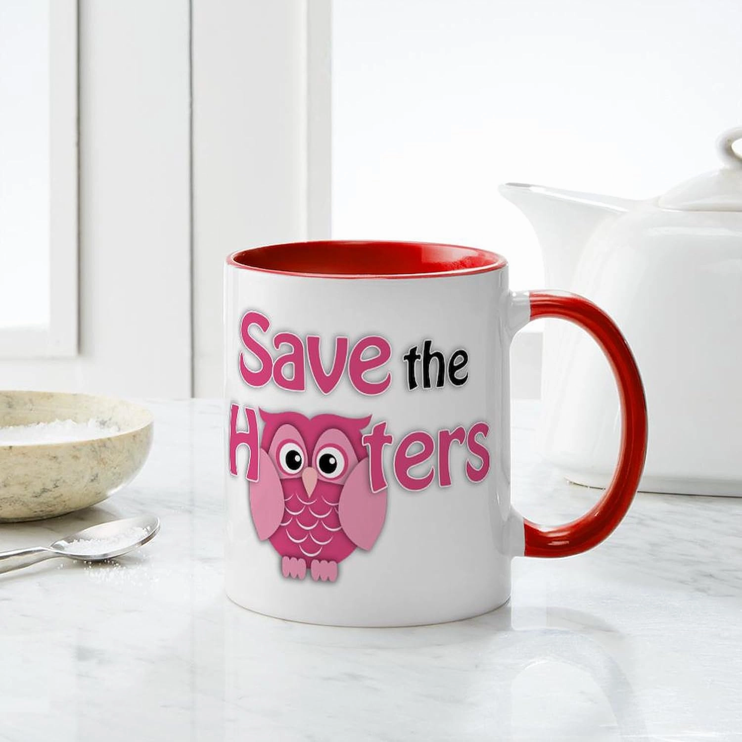 CafePress Save The Hooters Mug 11 oz (325 ml) Ceramic Coffee Mug
