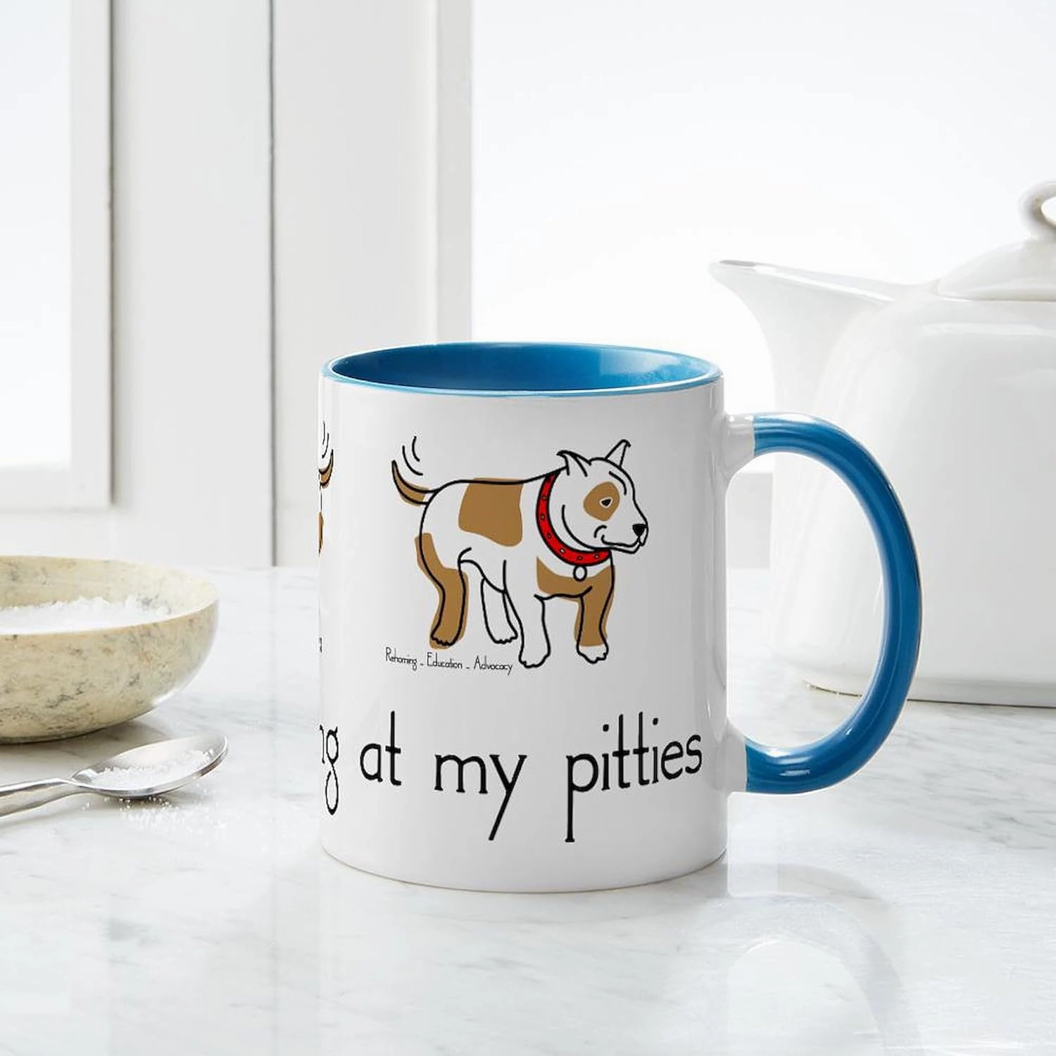 CafePress Stop_Staring_Tshirt Mug 11 oz (325 ml) Ceramic Coffee Mug