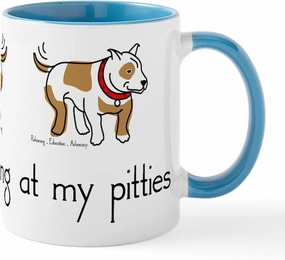 CafePress Stop_Staring_Tshirt Mug 11 oz (325 ml) Ceramic Coffee Mug