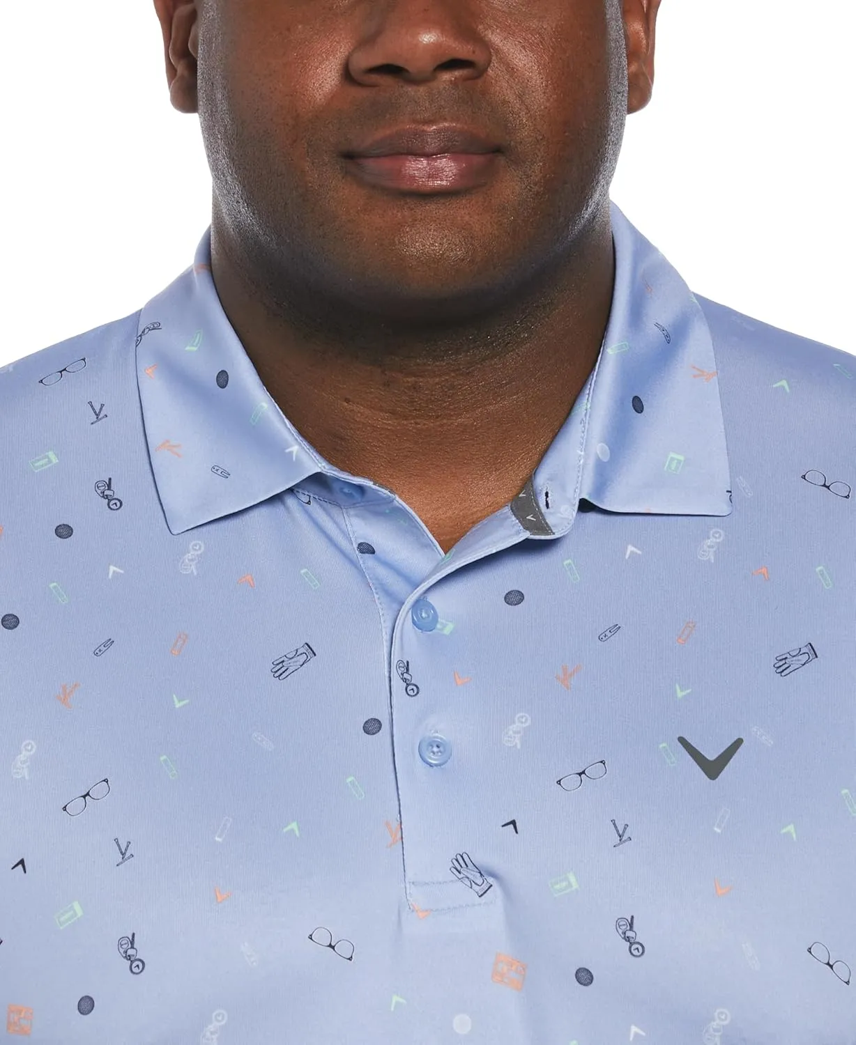 Callaway Men's Short Sleeve All-Over Tropical Cocktail Print