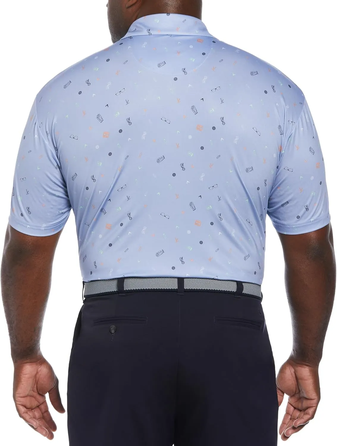 Callaway Men's Short Sleeve All-Over Tropical Cocktail Print