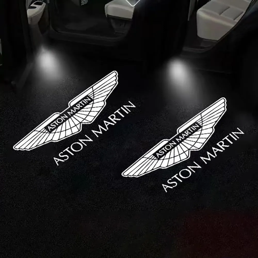 Car Door Lights for Aston Martin DB9 DB-9 Volante, Car Door Projector Lights Car Welcome Light Personalized Modification Logo Projector,2 Pcs-Pattern B