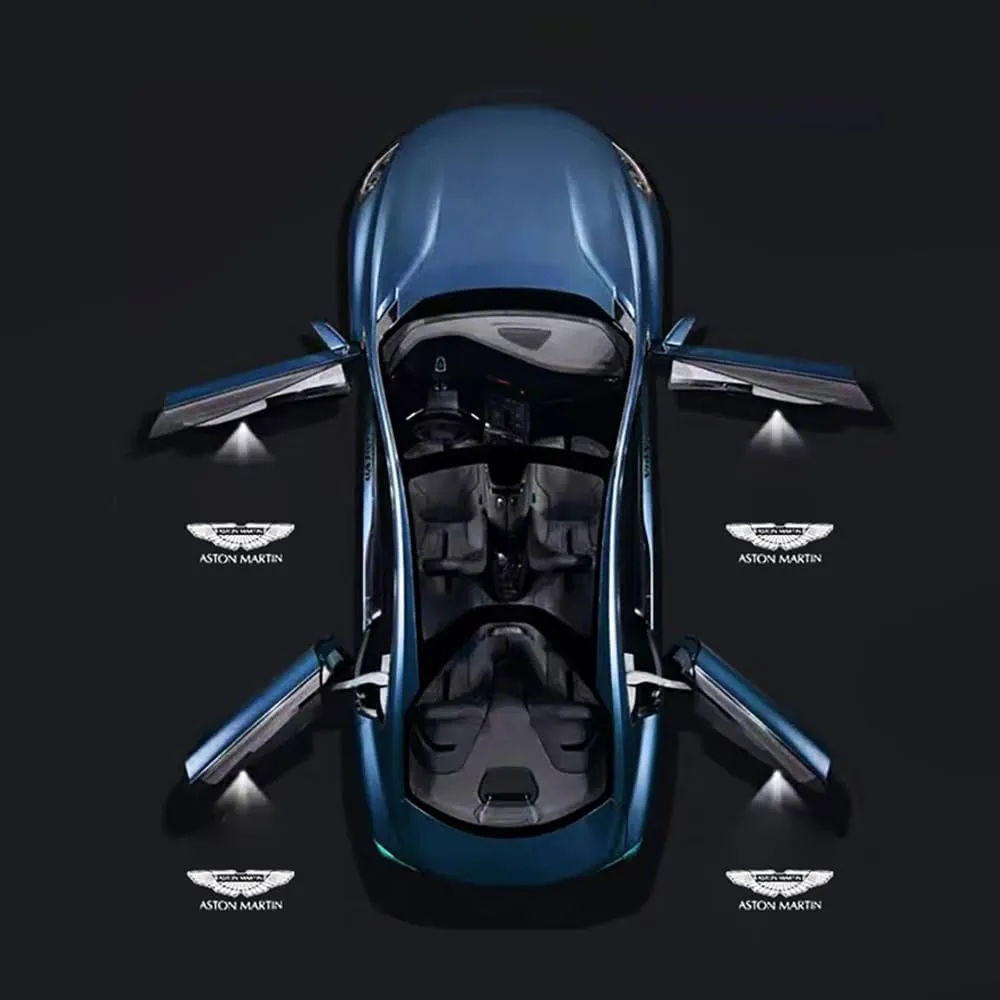 Car Door Lights for Aston Martin DB9 DB-9 Volante, Car Door Projector Lights Car Welcome Light Personalized Modification Logo Projector,2 Pcs-Pattern B
