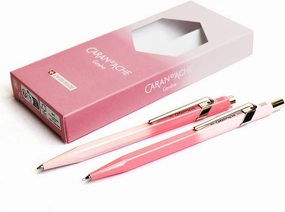 CARAN D`ACHE Freshers 2023 849 Blossom 8490-702 Ballpoint Pen, Oil-Based   Mechanical Pencil, 0.02 inches (0.5 mm), Limited Edition