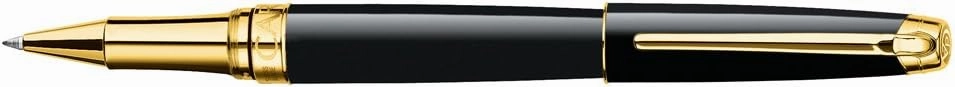Caran d'Ache Leman Gold Plated Rollerball Pen - Ebony Black