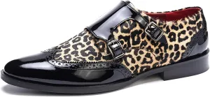 Carlos Santana Kai Double Monk for Men | Double Buckle Strap | Full Grain Calfskin Leather | Rubber Outsole | Ortholite Leather Footbed | Full Leather Lining | Reliable Traction & Slip Resistance
